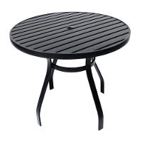 Jogo De Mesa Ripada 1,00m 4 Poltronas Amélia Corda Náutica Para Jantar Jardim Piscina Azul - 6