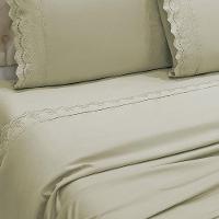 Jogo Cama Lençol Casa Scarpa Loren King Bordado Inglês Micro Percal 300 Fios 4 Peças Fendi - 3