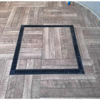 Tampa De Piscina Para Casa De Maquina Com Grelha Invisível 80x80cm Preto - 7