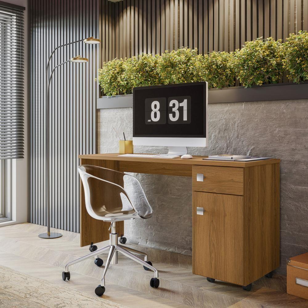 Office Studio Com 1 Gaveta Imbuia Lukaliam - 1