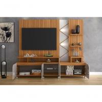 Home Cross Frisado Painel Para Tvs Até 55'' 4 Portas Jequitiba-off White Perolizado Lukaliam - 2