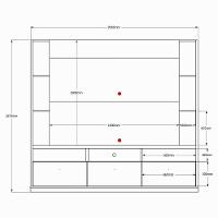 Home Bilbao 2024 Painel Para Tvs Até 70" 3 Portas Jequitiba-off White Perolizado Lukaliam - 5