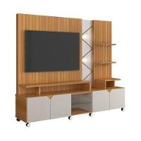 Home Belfast Frisado Painel Para Tvs Até 55'' 4 Portas Jequitiba-off White Perolizado - 5