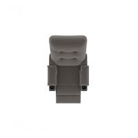 Poltrona Columbia Retrátil/reclinável Porta Copos Suede Cinza - Xflex Sofás - 3