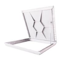 Tampa De Piscina Para Casa De Maquina Com Grelha Invisível 80x80cm Branco - 6