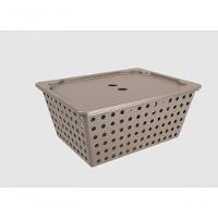 Cesta Organizadora Com Tampa Coza One Maxi 13,5 Litros Warm Gray - 1