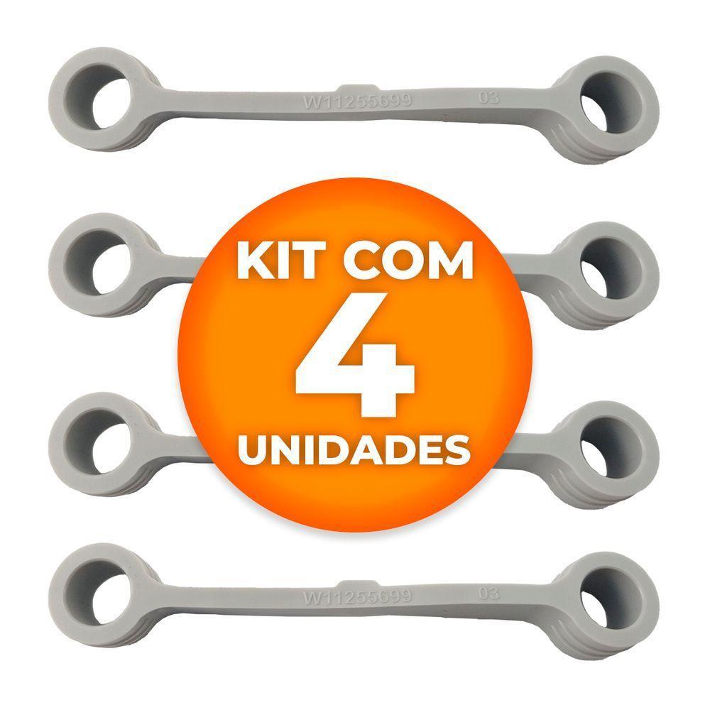 Tirante Cinza Borracha 9cm Lavadora 12 A 16kg W11255699 Consul Original 4 Unidades - 4