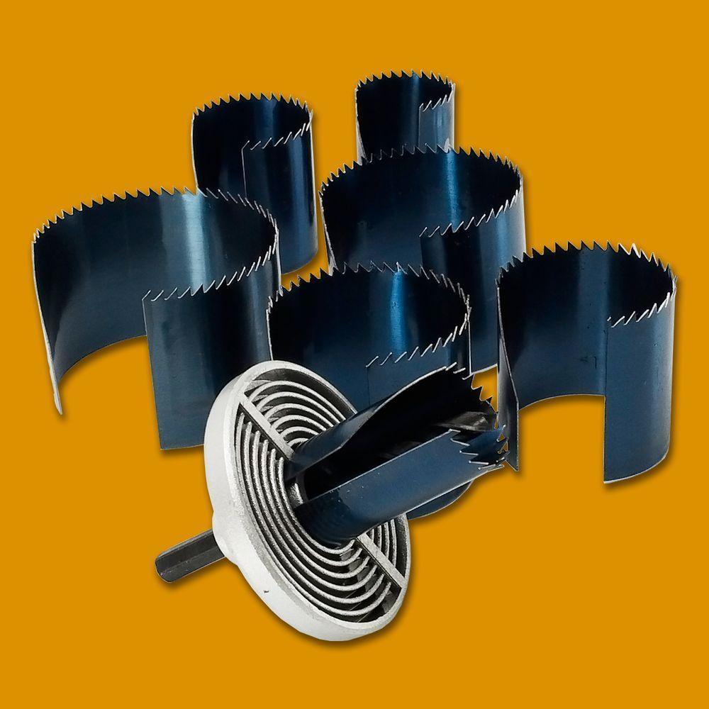 Jogo Kit Serra Copo Madeira 50mm 2\" 7 Peças Único - 5