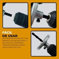 Jogo Kit Serra Copo Madeira 50mm 2\" 7 Peças Único - 9