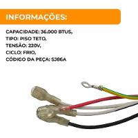 Motor Ventilador Condensadora 36.000 Btus Agratto Ecf Frio Sj86a