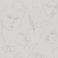 Papel De Parede Kylie Fotográfico Cinza 6842-30 - 1