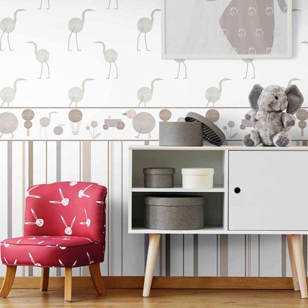 Papel De Parede Play Listrado 96606 - Rolo 10m X 0,53m - 2