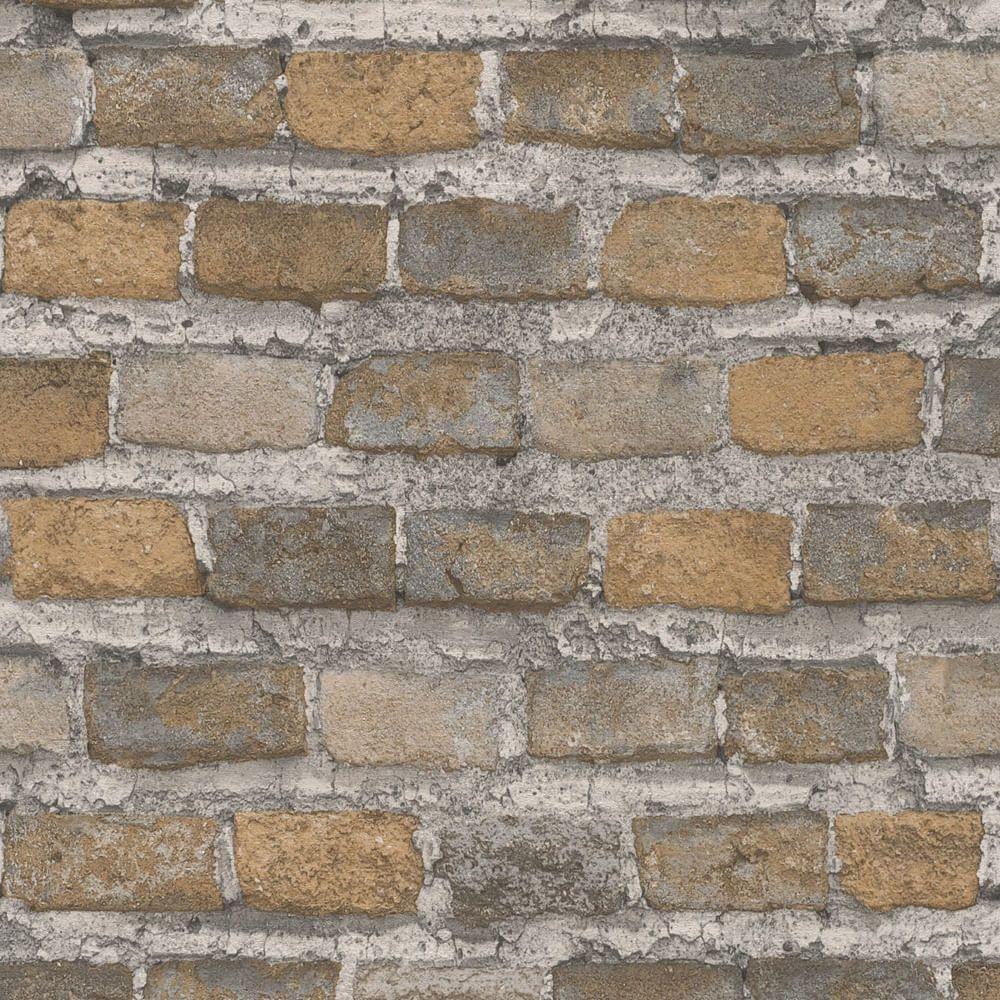 Papel De Parede Factory Iv Brick Wall 428056 Rolo 10m X 0,53m - 1
