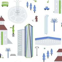 Papel De Parede Play Cidade 97103 - Rolo 10m X 0,53m - 1