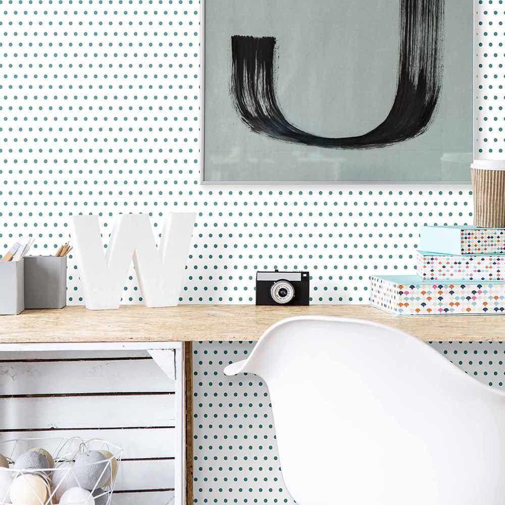 Papel De Parede Play Poá 99813 - Rolo 10m X 0,53m - 2