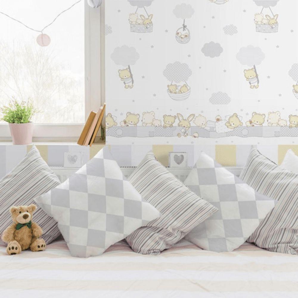 Papel De Parede Treboli Listrão Amarelo 5883 - Rolo 10m X 0,53m - 2