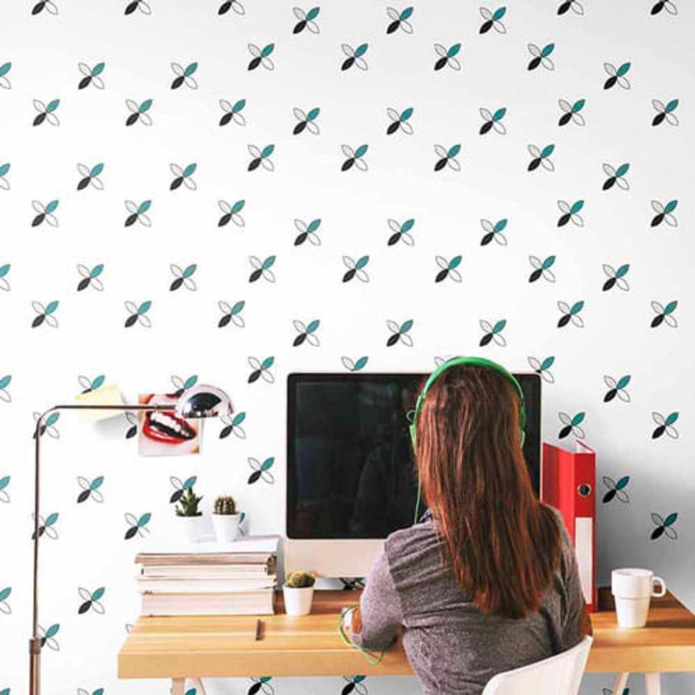 Papel De Parede Play Flores 99703 - Rolo 10m X 0,53m - 2