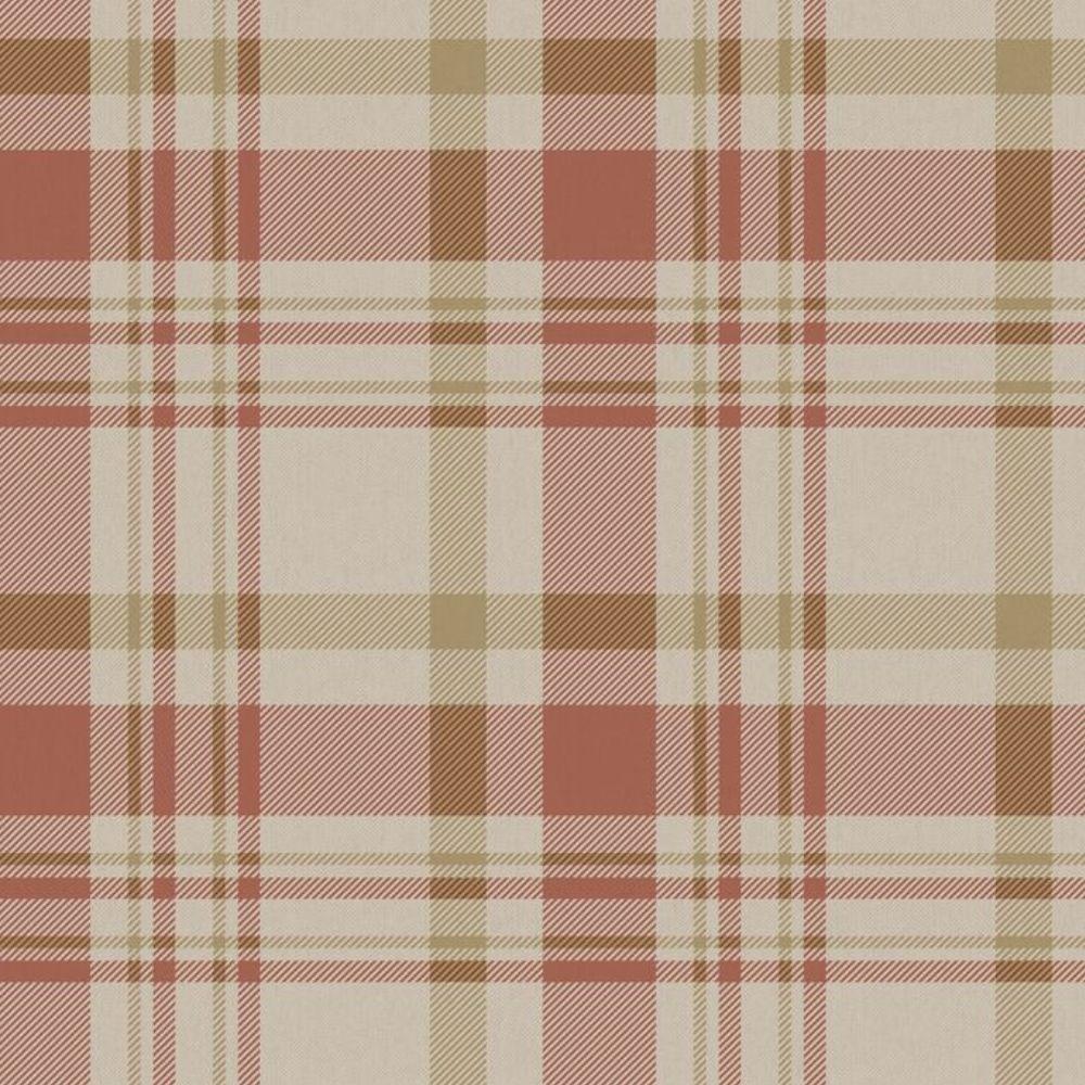 Papel De Parede Hana Xadrez Vermelho 1906-4 - 1