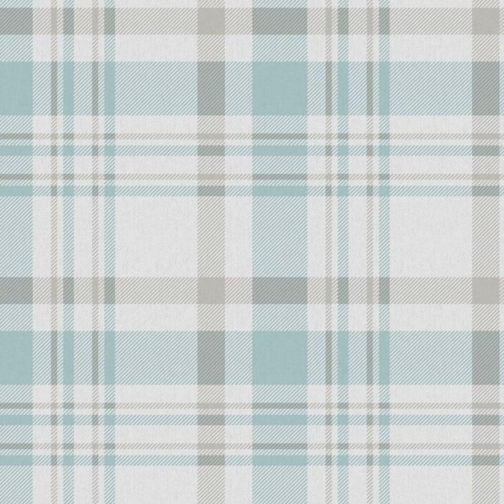 Papel De Parede Hana Xadrez Azul 1906-1 - 2