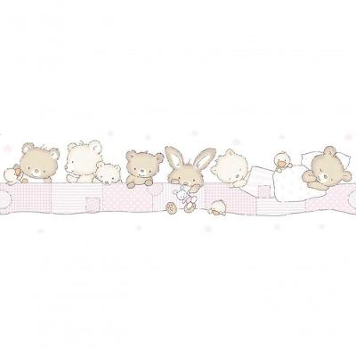 Faixa De Parede Treboli Rosa Balões 5902