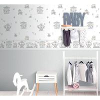Papel De Parede Lullaby Carrossel Cinza 2203 - Rolo 10m X 0,53m - 2