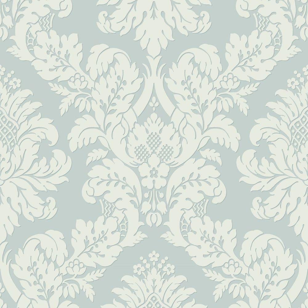 Papel De Parede Shimmer Damask Moderno Uk10482 - Rolo 10m X 0,52m - 1