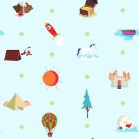 Papel De Parede Play Viajem 98014 - Rolo 10m X 0,53m - 1