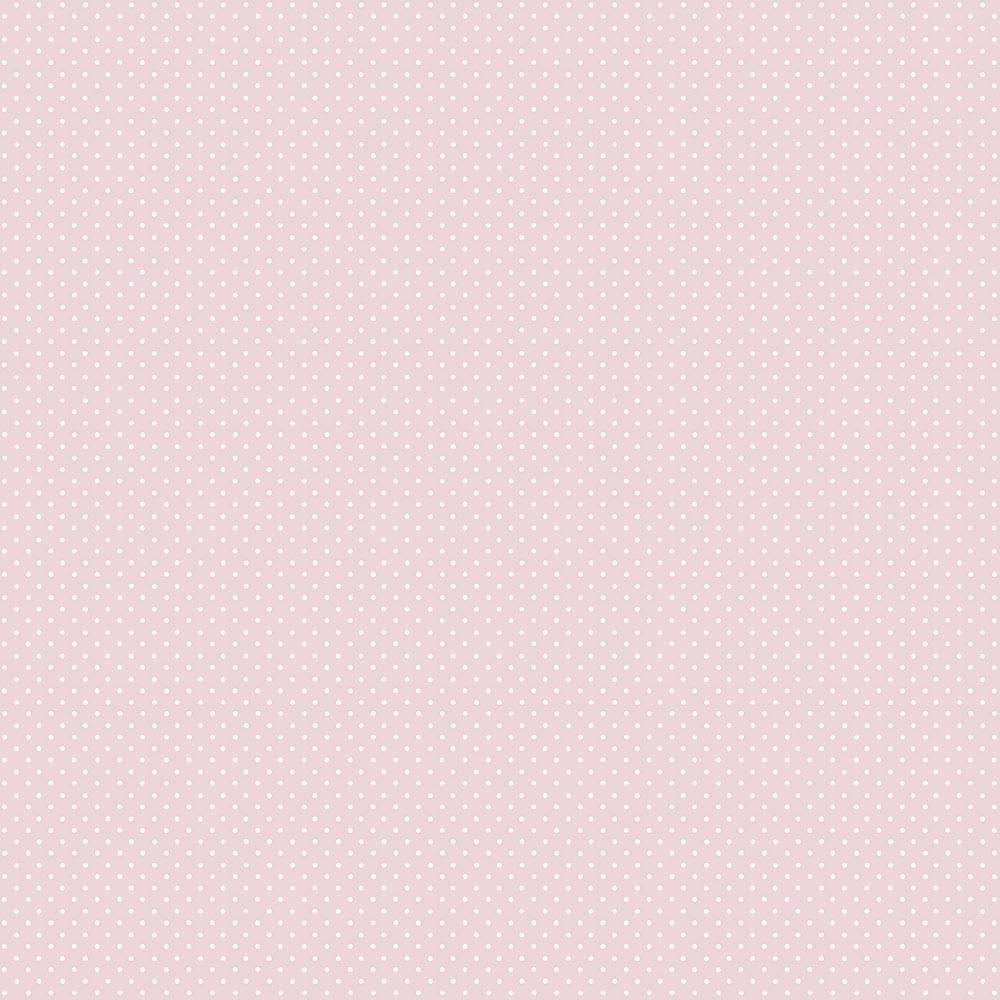 Papel De Parede Lullaby Poá Rosa 2272 - Rolo 10m X 0,53m - 1