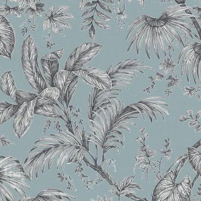 Papel De Parede Jackie Folhagem Azul 6818-40