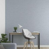 Papel De Parede Ivy Aspecto Têxtil Azul 6809-40 - 1