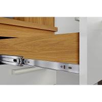 Gabinete P- Pia Cozinha Balcão C- Tampo Burguesa Premium C- 2 Portas E 3 Gavetas 120cm Freijó-branco - Nesher - 9