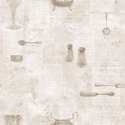 Papel De Parede Kitchen Recipes G12291 - Rolo 10m X 0,53m