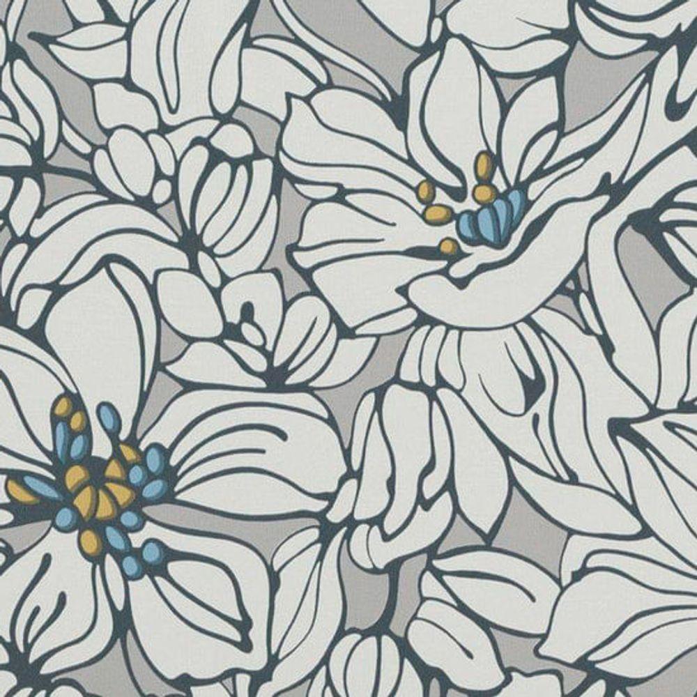 Papel De Parede Ddd Em 3d Max 28364 Floral - Rolo 10m X 0,53m - 1