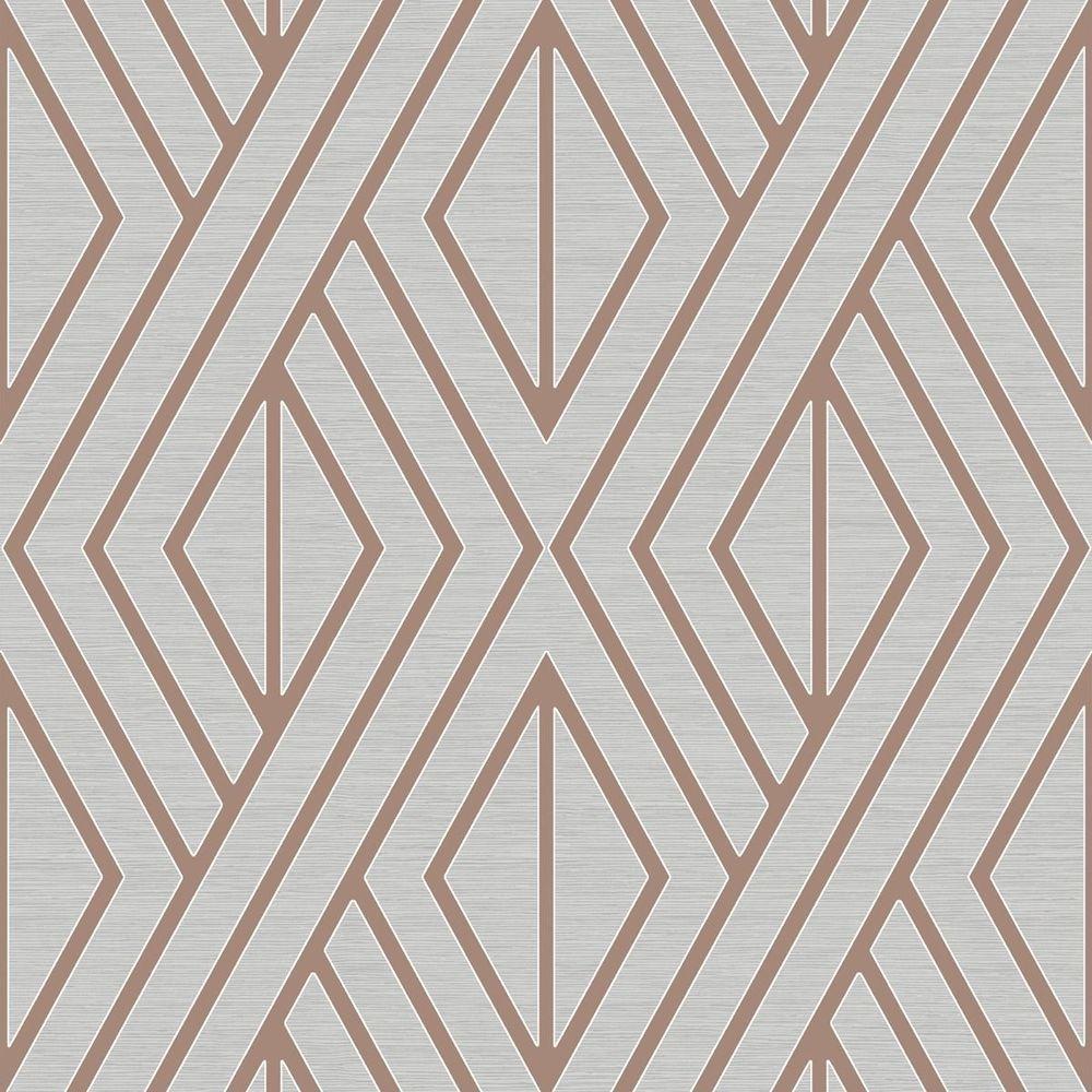 Papel De Parede Shimmer Geométrico Uk30506 - Rolo 10m X 0,52m - 1