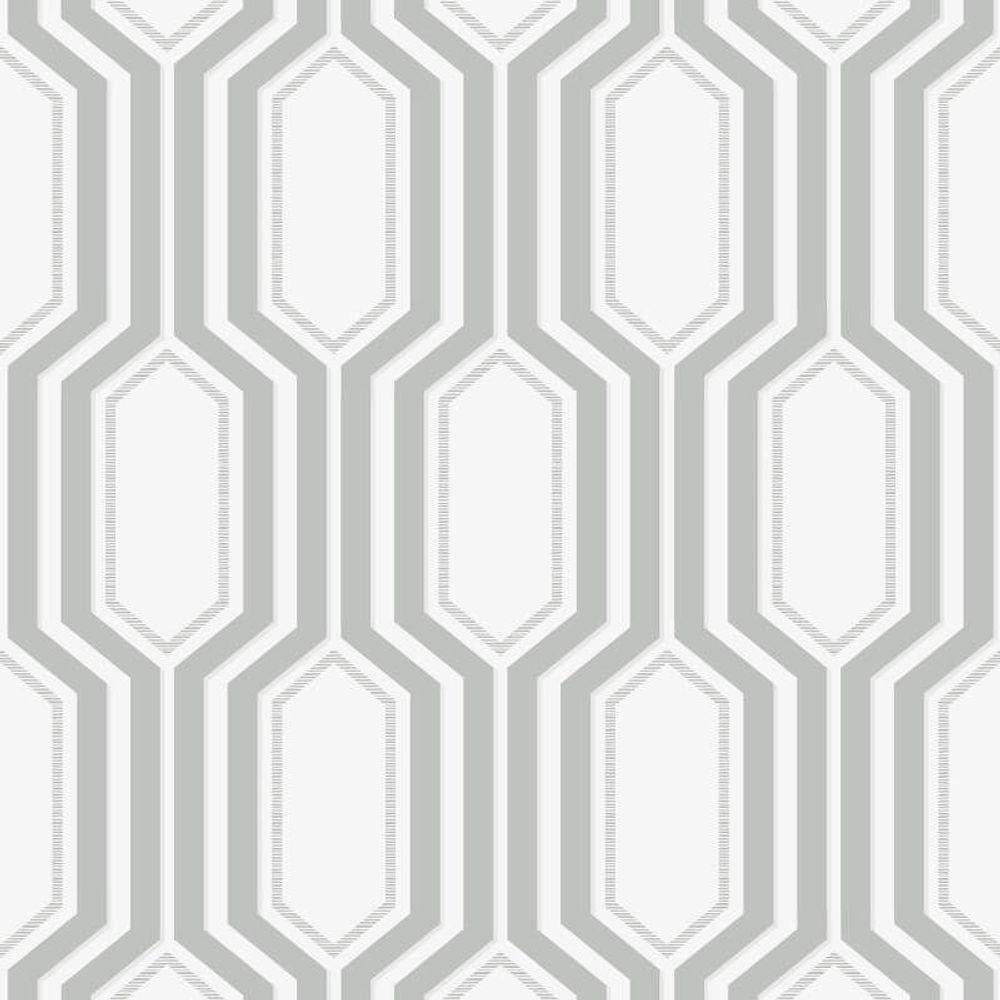 Papel De Parede Shimmer Diagrama Uk30800 - Rolo 10m X 0,52m - 1