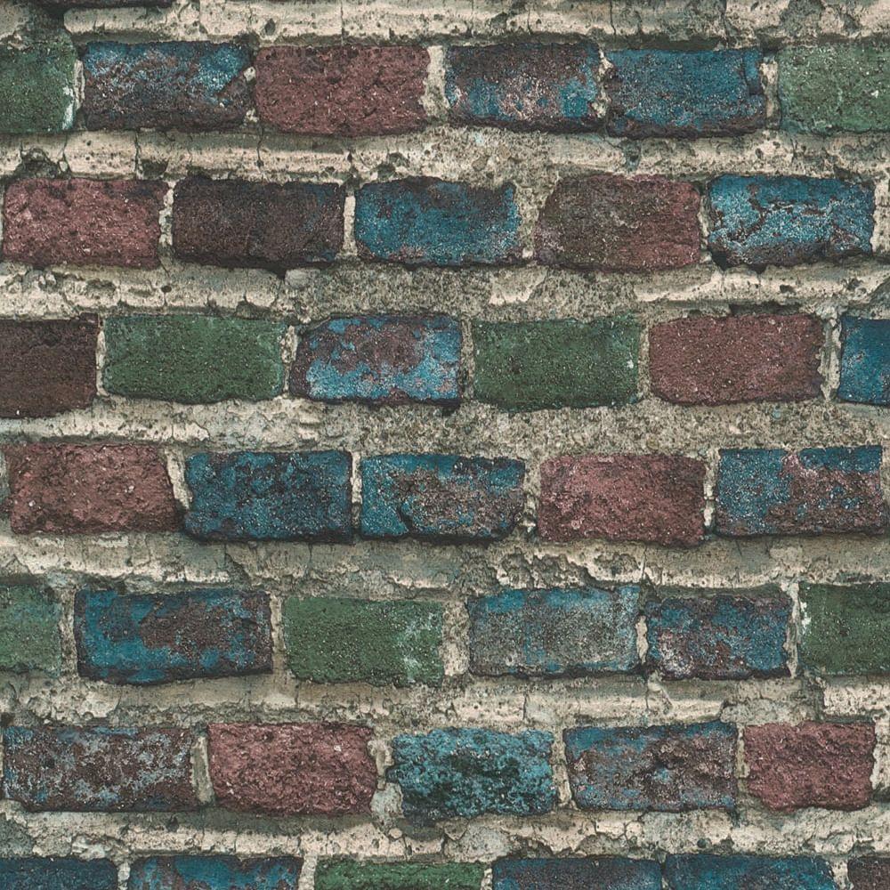 Papel De Parede Factory Iv Brick Wall 428070 Rolo 10m X 0,53m - 1