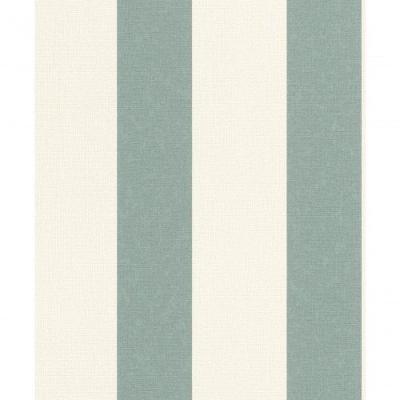 Papel De Parede Barbara Home Listrado Creme E Verde 485448