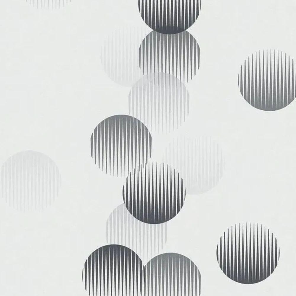 Papel De Parede Ivy Círculos Prata 6814-30 - 1