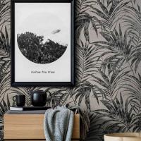 Papel De Parede Ivy Folhagem Grafite 6803-50 - 2