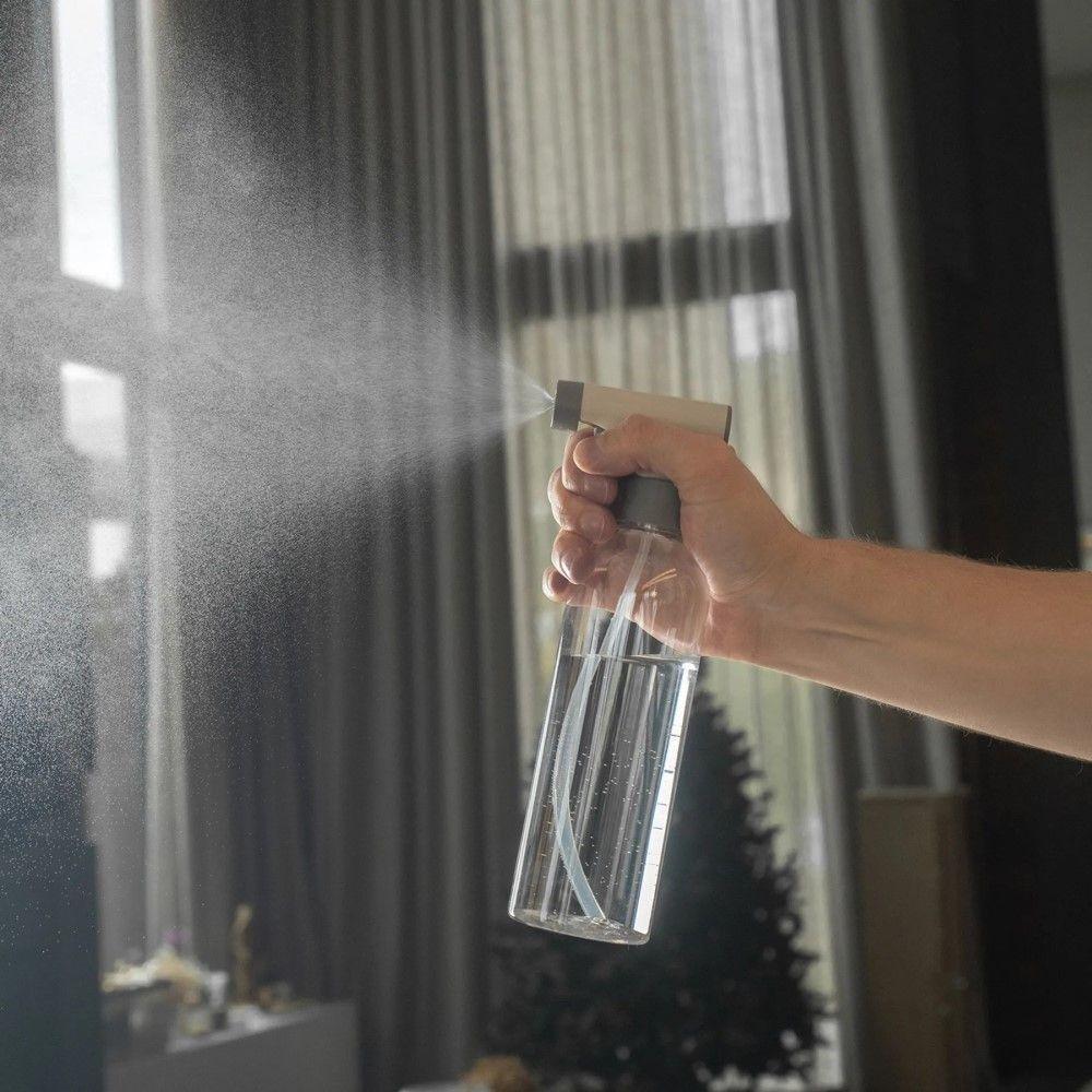 Kit Lavandeira Flow Com Dispenser De Sabão 2,3 L Branco + Borrifador + Rodo + Cesto Com Tampa Ou - 5