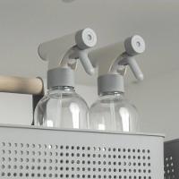 Kit Lavandeira Flow Com Dispenser De Sabão 2,3 L Branco + Borrifador + Rodo + Cesto Com Tampa Ou