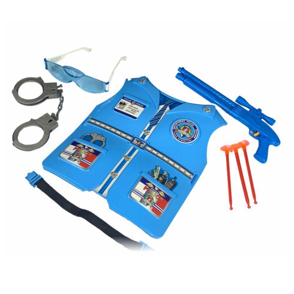 Kit Policial Infantil C/ Acessórios Azul Seguro E Divertido - 2