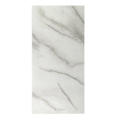 Papel De Parede Adesivo Placa 3d Pvc Marmorizado Mármore 30x60cm Mármore Branco