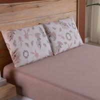 Jogo De Lençol Dallas Soft King 3 Peças Malha 100% Algodão - Chocolate - 2