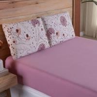 Jogo De Lençol Dallas Soft King 3 Peças Malha 100% Algodão - Rosa Floral - 2