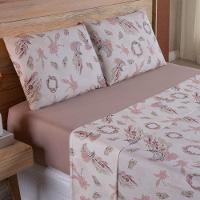 Jogo De Lençol Dallas Soft Queen 4 Peças Malha 100% Algodão - Chocolate - 2