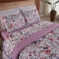 Edredom King Dallas Soft Malha 100% Algodão Dupla Face 01 Peça - Jardim Rosa - 2
