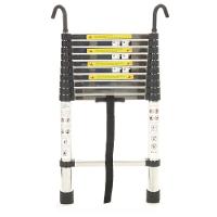 Escada Telescopica Extensiva Aço Inoxidável 11 Degraus 3,2m Cinza - 1