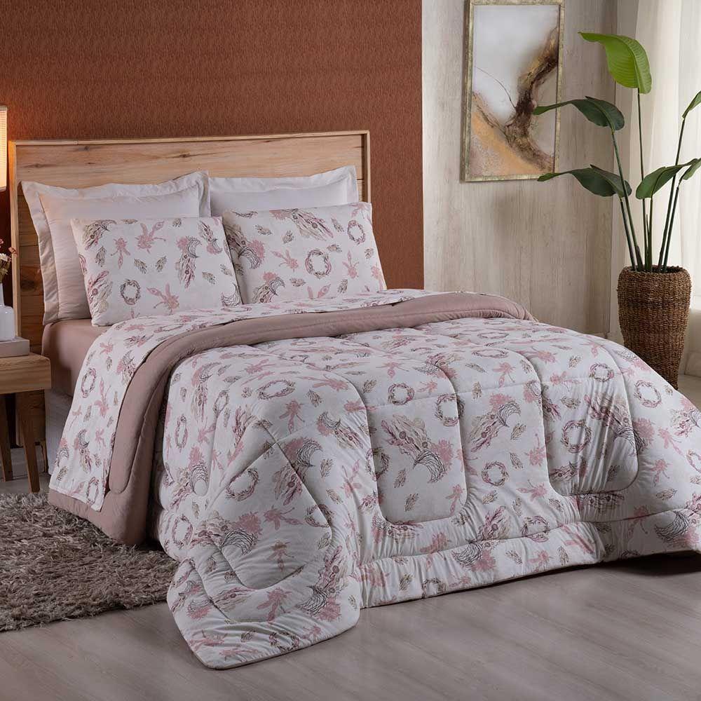 Edredom King Dallas Soft Malha 100% Algodão Dupla Face 01 Peça - Chocolate - 1