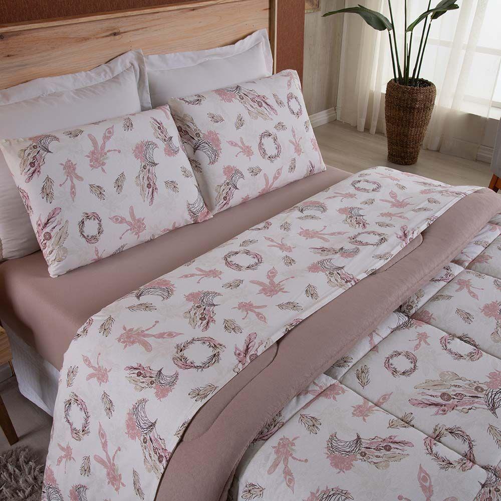 Edredom King Dallas Soft Malha 100% Algodão Dupla Face 01 Peça - Chocolate - 2